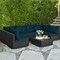 7-Pieces Modern Patio Wicker Conversation Set with Cushions Design and Adjustable for Garden-Poolside